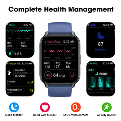 EURANS Smart Watch No App/Phone Required, Long Battery Life Fitness Tracker Watch,HD Screen, Waterproof Activity Tracker with Step Counter for Walking, Pedometer, Calories Tracker for Men Women