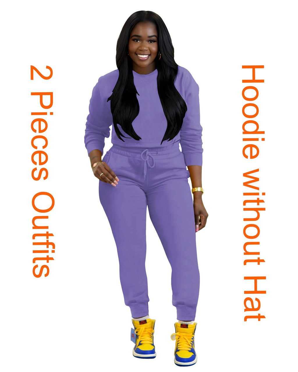 TOPSRANI Womens Two Piece Outfits Bodycon Tracksuit Sweatsuits Hoodie Solid Jogger Biker Workout Lounge Long Sleeve Pant Sets