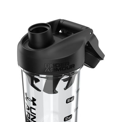 Under Armour UA 24oz Clarity Shaker Bottle Clear/Black OSFA
