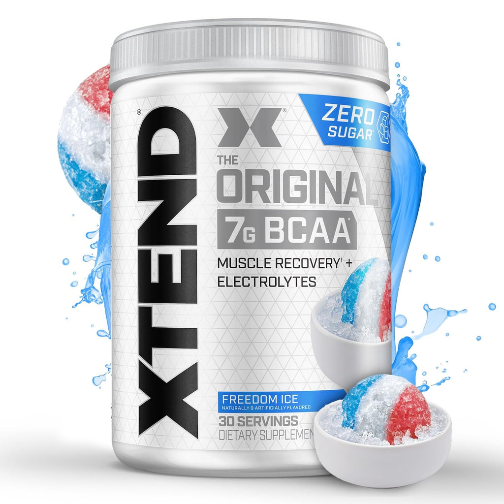 Xtend Original BCAA Powder 7g BCAA and 2.5g L-Glutamine, Sugar Free Post Workout Muscle Recovery Drink with Amino Acids for Men & Women, 30 Servings
