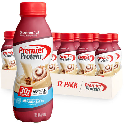 Premier Protein Shake, Chocolate, 30g Protein 1g Sugar 24 Vitamins Minerals Nutrients to Support Immune Health, 11.5 fl oz (Pack of 12)