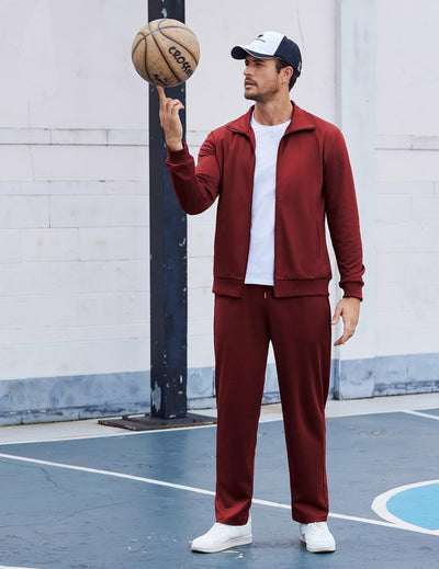 COOFANDY Men's Tracksuits Casual Sweatsuit 2 Piece Full Zip Athletic Jogging Suit Sets Sport Sweat Suit