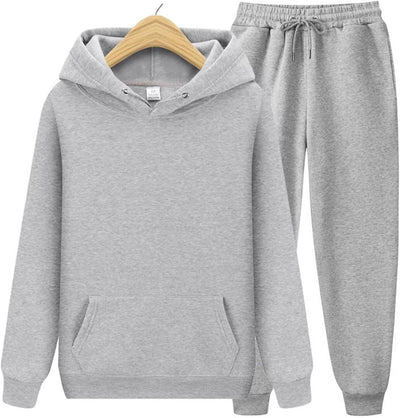 CHAIRAY Women's Hoodie Tracksuit Sweatsuits for Mens Set 2 Piece Hooded Sweatshirts and Sweatpant Sets Jogger Sweatsuit