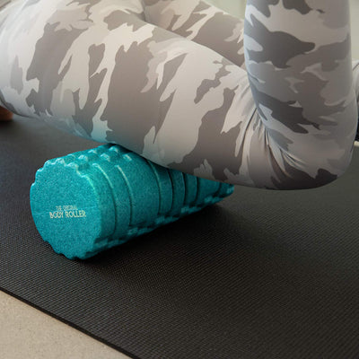 High Density Foam Roller Massager for Deep Tissue Massage of The Back and Leg Muscles - Self Myofascial Release of Painful Trigger Point Muscle Adhesions - 13" Turquoise
