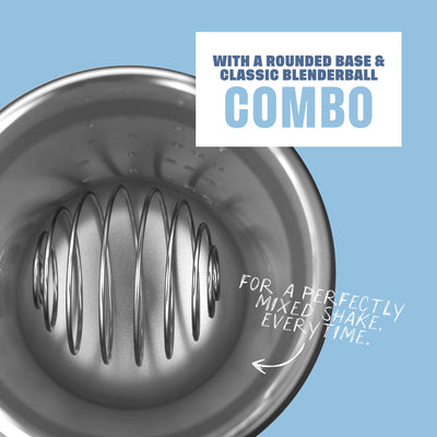 BlenderBottle Strada Shaker Cup Insulated Stainless Steel Water Bottle with Wire Whisk, 24-Ounce, Black