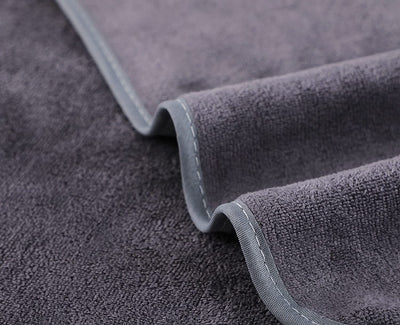 Microfiber Gym Towels Bigger Size Super Soft for Exercise Fitness, Sports, Workout, 380-GSM 15-Inch x 31-Inch Quick-Drying Towels (3 Pack, Grey+Blue+Purple)