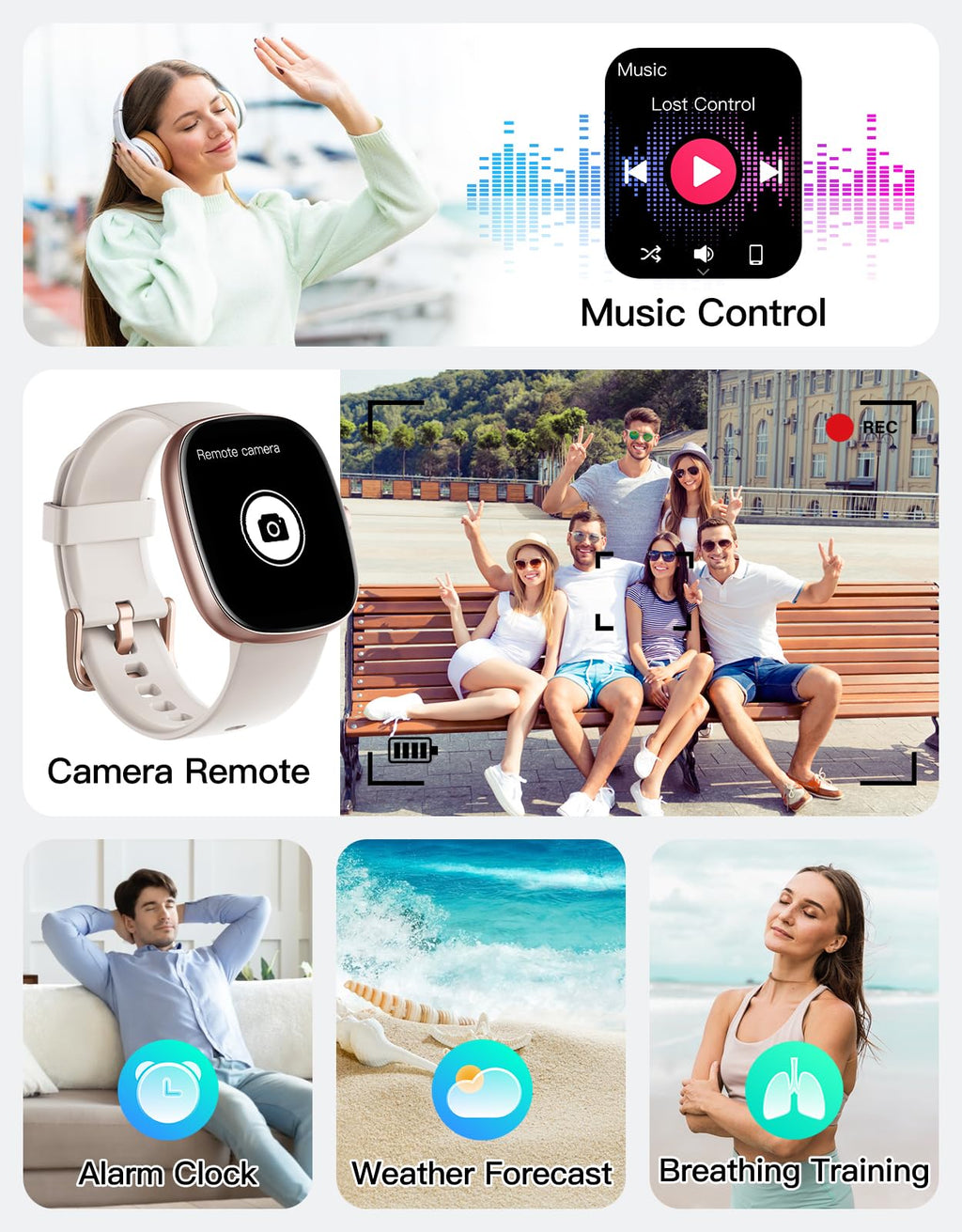 Fitness Tracker 2025 Ver. (Answer/Make Calls), 1.85" Smart Watch Fitness Watches for Women Men with 24/7 Heart Rate Blood Oxygen Monitor Sleep Tracker 100+ Sport Modes IP68 Waterproof (Pink)