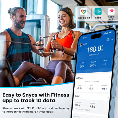 GE Smart Scale for Body Weight, BMI, Body Fat, Muscle Mass, Digital Bathroom Scales 500lbs for Bluetooth Weight Monitor 11.8" Large Platform Weighing Machine Health Analyzer with App