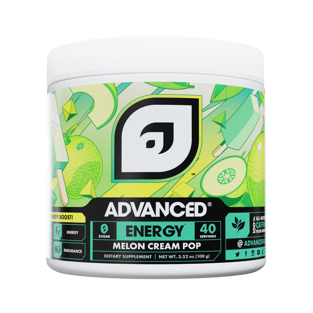 Advanced Energy - Energy Boosting Formula with Electrolytes for Hydration - L-Theanine to Combat Jitters - Sugar Free & Keto Friendly - No Maltodextrin (40 Servings) (Rocket Pop)
