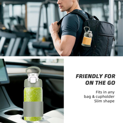 Glass Water Bottle for Protein Mixes 24 oz Protein Shaker Bottles with Whisk Ball Portable Leak Proof Shaker Blender for Fitness BPA Free