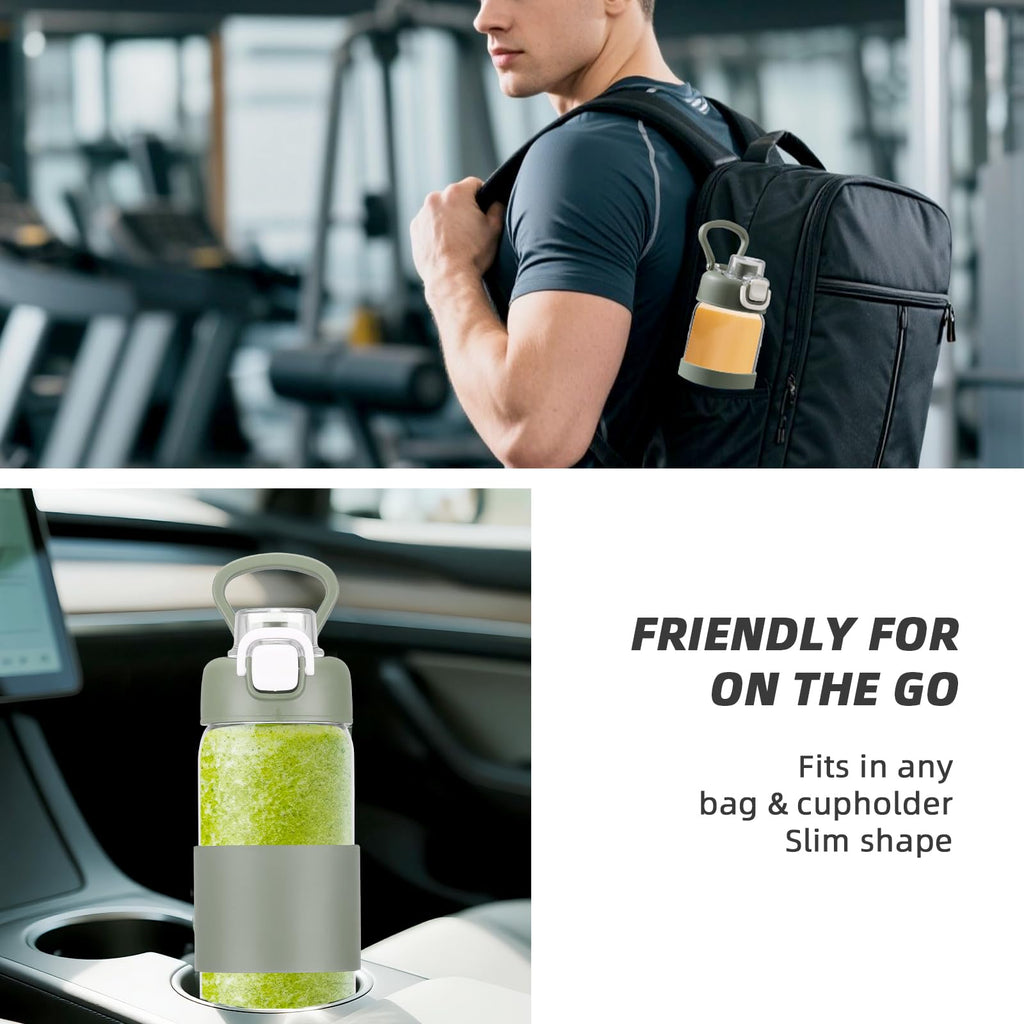 Glass Water Bottle for Protein Mixes 24 oz Protein Shaker Bottles with Whisk Ball Portable Leak Proof Shaker Blender for Fitness BPA Free