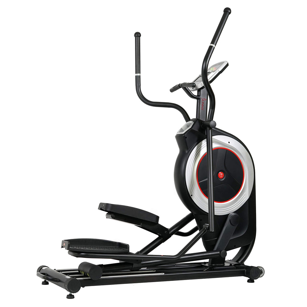 Sunny Health & Fitness Elliptical Trainer Machine w/Built-in Pulse Sensor, Low Impact Cardio Exerciser & Full-Body Cross Training for Home, Optional Free SunnyFit App Link & Electric w/300LB Load