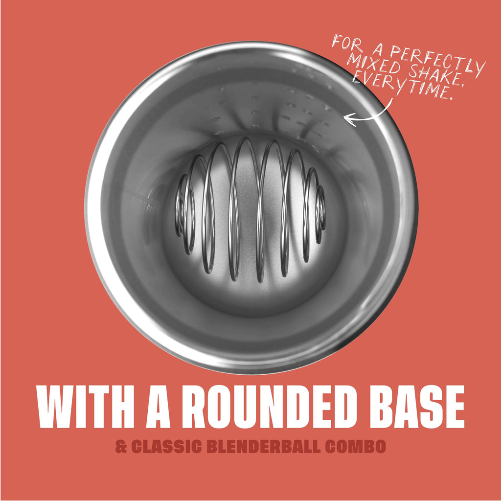 BlenderBottle Strada Shaker Cup Insulated Stainless Steel Water Bottle with Wire Whisk, 24-Ounce, Black