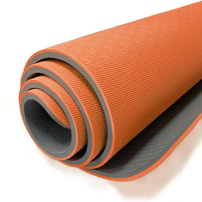 Hatha Yoga Extra Thick TPE Yoga Mat - 72"x 32" Thickness 1/2 Inch -Eco Friendly SGS Certified - With High Density Anti-Tear Exercise Bolster For Home Gym Travel & Floor Outside