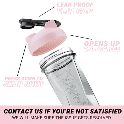 HELIMIX 2.0 Vortex Blender Shaker Bottle Holds upto 28oz | No Blending Ball or Whisk | USA Made | Portable Pre Workout Whey Protein Drink Shaker Cup | Mixes Cocktails Smoothies Shakes | Top Rack Safe