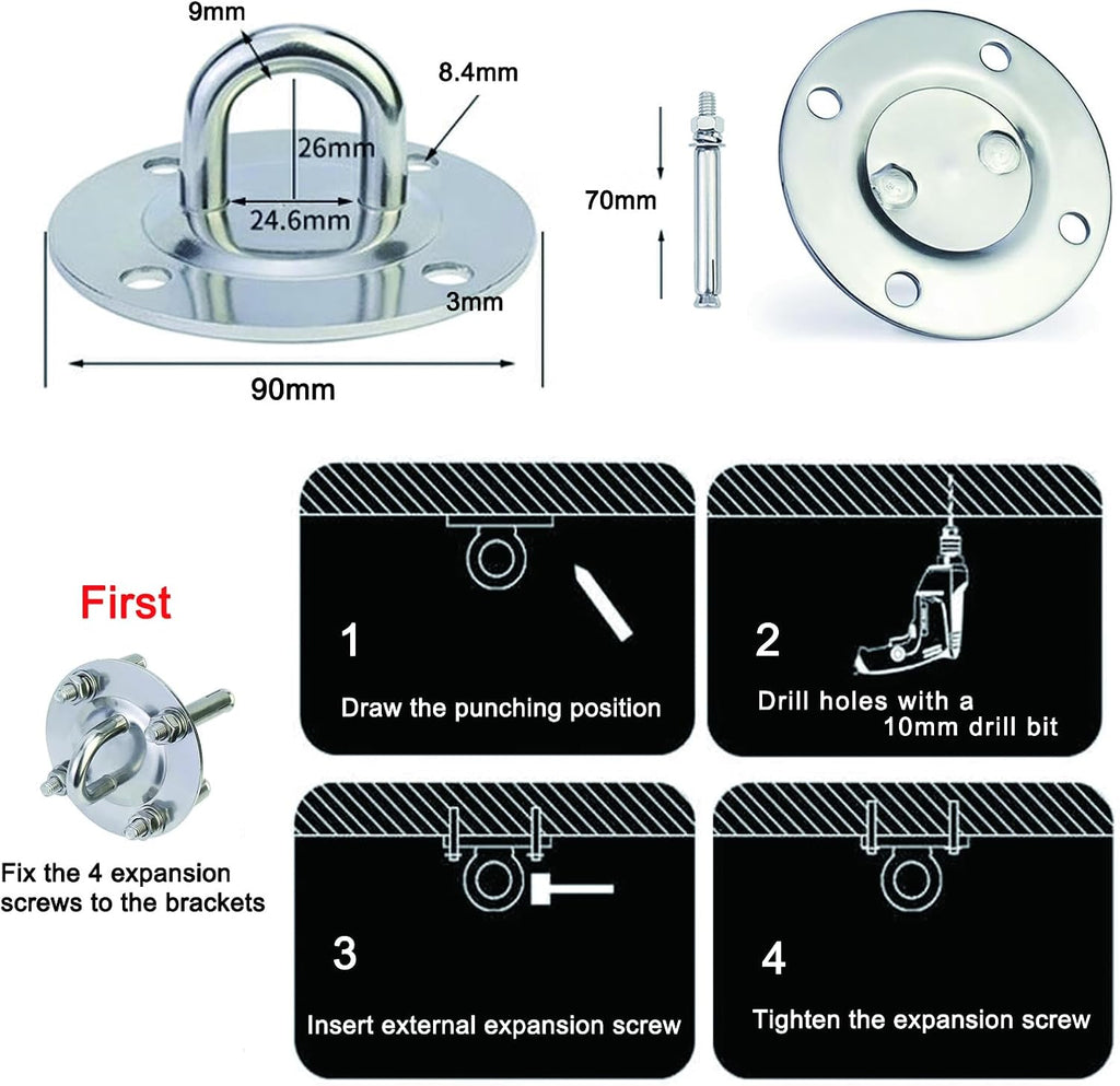 Home Resistance Training Kit for Home Gym - Resistance Bands Set with Handles, Door Anchor, Wall Mount, Guide for Full-Body Work.