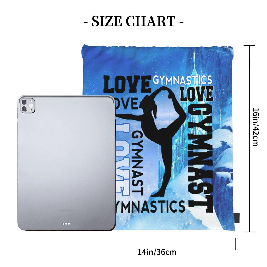 Gymnastics Drawstring Backpack Light Gym String Bag Pink Water Resistant Sackpack Sport Yoga Daypack For Womens Mens