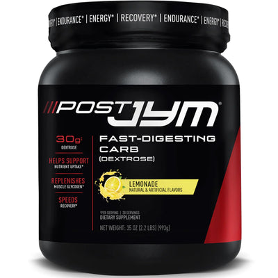 Post JYM Carb Fast Digesting Post Workout Recovery Powder | Pure Dextrose, Glycogen Replenishment, Athletic Performance, Muscle Growth | Rainbow Sherbet 30 Servings