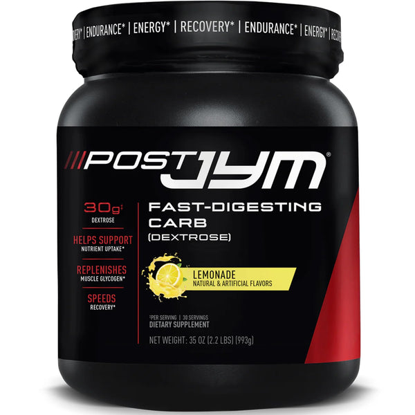 Post JYM Carb Fast Digesting Post Workout Recovery Powder | Pure Dextrose, Glycogen Replenishment, Athletic Performance, Muscle Growth | Rainbow Sherbet 30 Servings