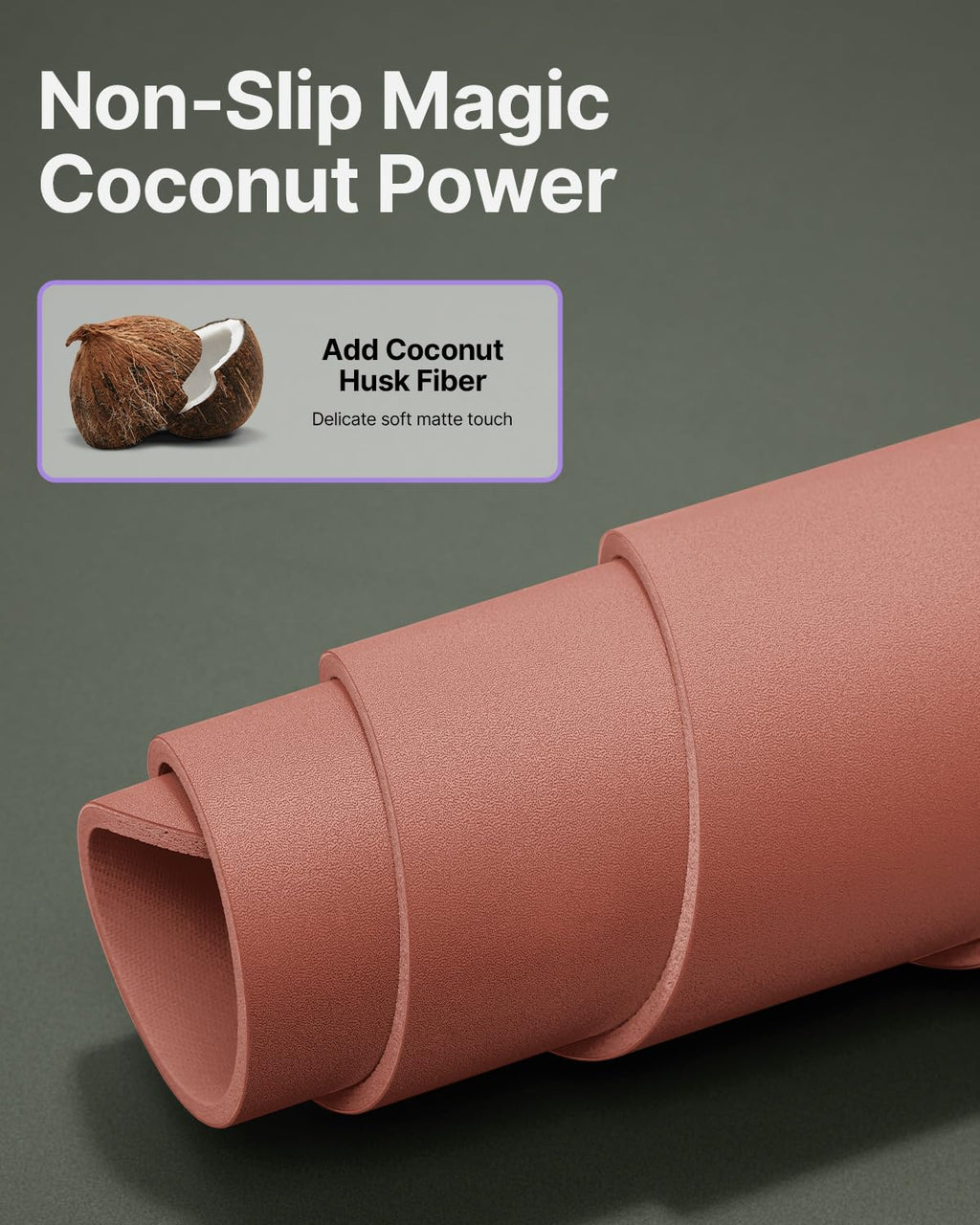 YOTTOY Yoga Mat,Non-Slip Hot Yoga Mat with Anti-Tear Design and Friendly Natural Rubber Mat with Strap and Bag