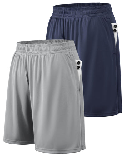 BALENNZ Athletic Shorts for Men with Pockets and Elastic Waistband Quick Dry Activewear