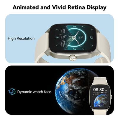 EURANS Smart Watch No App/Phone Required, 1.85" Ultra HD Display | Waterproof Fitness Tracker | 24/7 Heart Rate/Sleep Monitor | Step Counter for Walking, Pedometer & Activity Tracker for Women Men