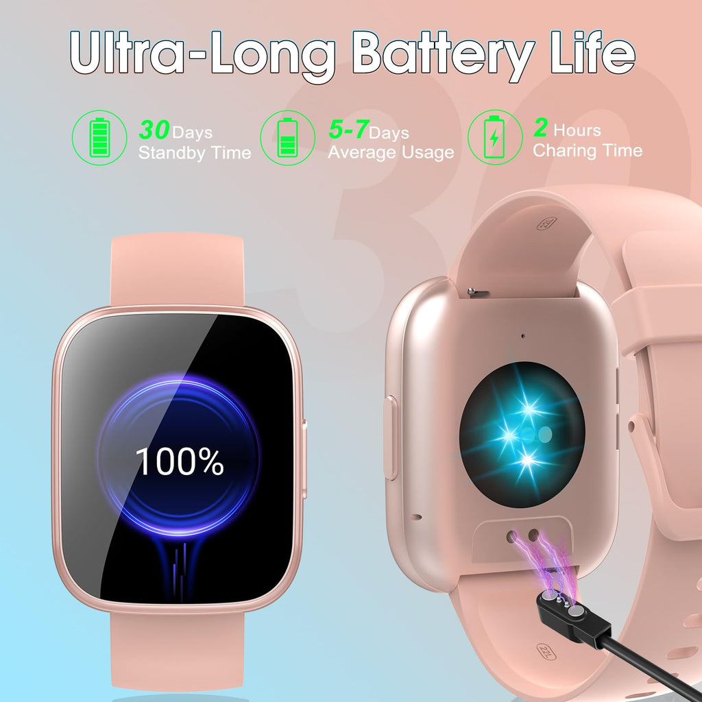 Smart Watch for Men Women(Answer/Make Calls), 1.95" HD Touch Screen Fitness Watch with Sleep Heart Rate Monitor, 110+ Sports Modes, IP68 Waterproof Activity Trackers Compatible with Android iOS, Black