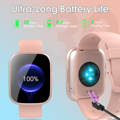 Smart Watch for Men Women(Answer/Make Calls), 1.95" HD Touch Screen Fitness Watch with Sleep Heart Rate Monitor, 110+ Sports Modes, IP68 Waterproof Activity Trackers Compatible with Android iOS, Black