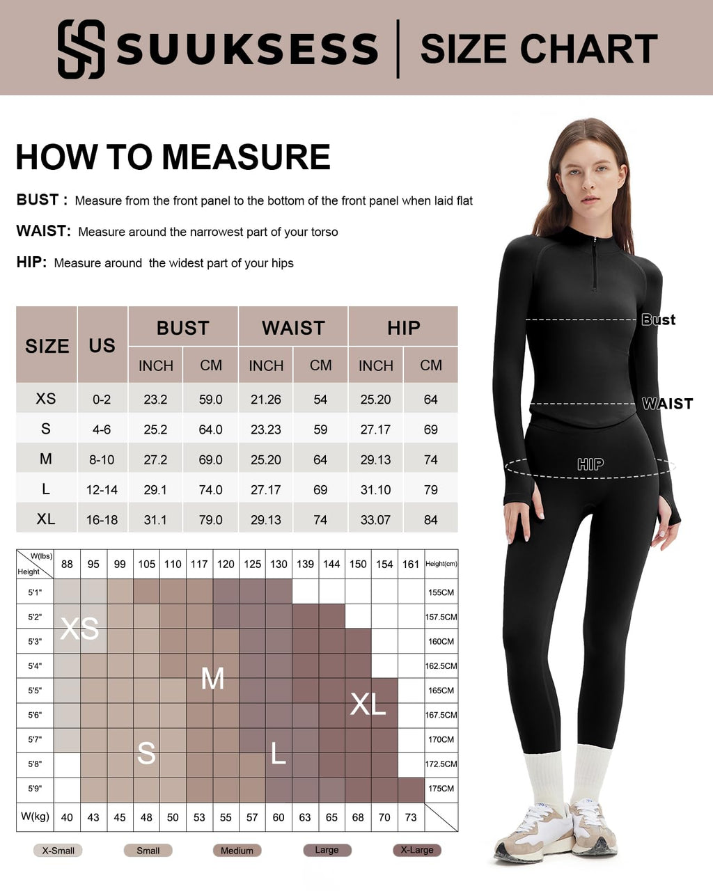 SUUKSESS Workout Sets for Women 2 Piece Seamless Long Sleeve Yoga Outfits Active Leggings Half Zippy Jacket Gym Set