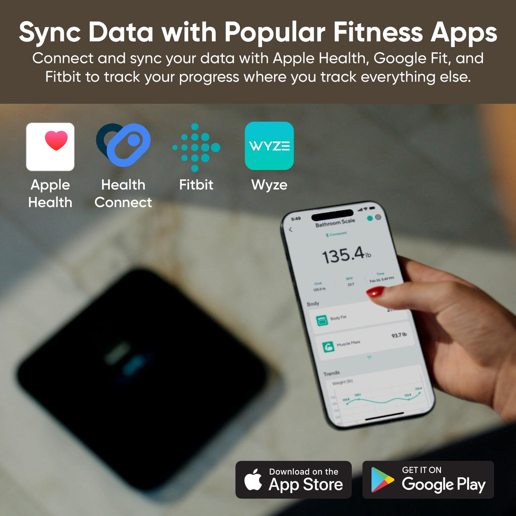 Ultra, Smart Scale with 4.3" Color Display, Digital Bathroom Scale for Body Weight BMI Muscle Mass Composition, Wi-Fi & Bluetooth Body Fat Scale with Heart Rate, 400 lbs (Black)