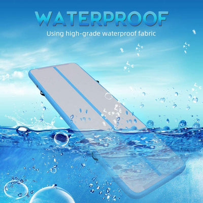 DAIRTRACK Inflatable Gymnastics Air Mat 10ft/13ft/16ft/20ft Tumble Track Tumbling Mats for Home Use/Gym/Training/Cheerleading/Yoga/Water