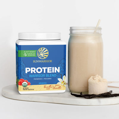 Organic Plant Based Protein Powder | Vegan Organic Protein Powder Vanilla Flavored with BCAA Amino Acids & Hemp Seed Pea Blend | Non-GMO Soy Dairy Filler & Gluten Free (Vanilla, 32 Servings)