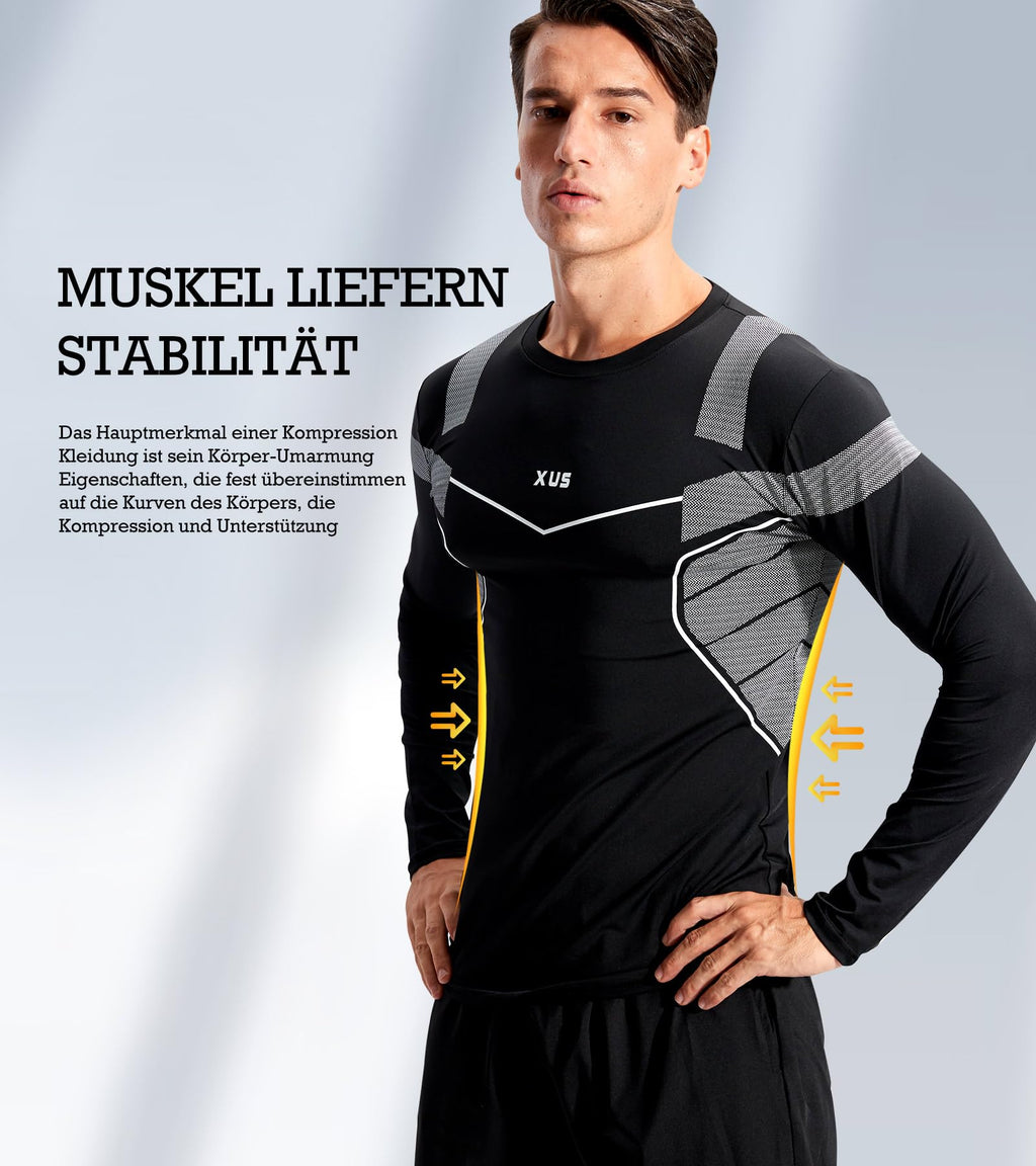 BOOMCOOL 5PCS Gym Clothes for Men Workout Sets