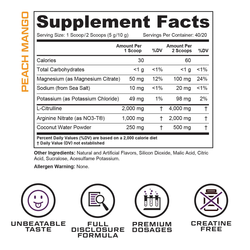 Cutler Nutrition Amplify Pump Pre Workout Caffeine Free Nitric Oxide Booster containing Arginine and Citrulline Pre-Workout for Maximum Pumps Sour Lemonade Flavor