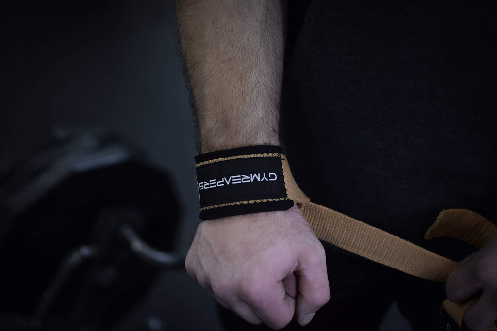 Gymreapers Lifting Wrist Straps for Weightlifting, Bodybuilding, Powerlifting, Strength Training, & Deadlifts - Padded Neoprene with 18 inch Cotton