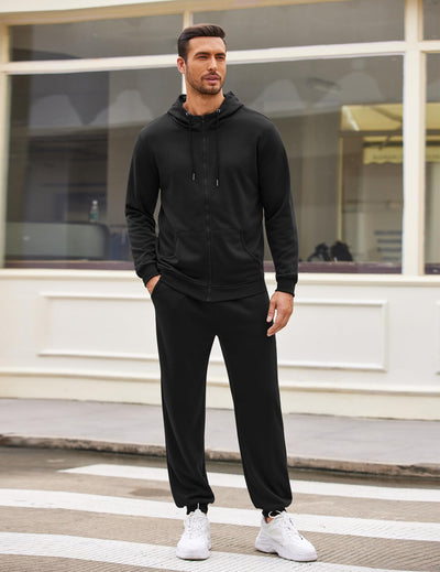 COOFANDY Sweatsuits for Men 2 Piece tracksuit Sets Full Zip Hoodie Sweatpants for Men Casual Sports Jogging Suits S-4XL