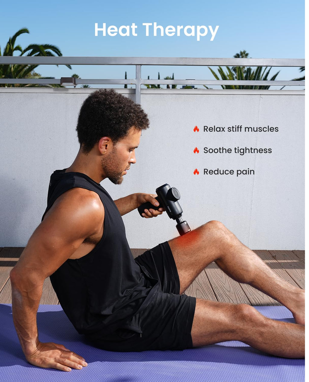 RENPHO Active Thermacool 2 Massage Gun with Heat and Cold Therapy, Christmas Gifts, [2025 Upgraded] Professional Deep Tissue Handheld Massager, Percussion Body Muscle Masajeador for Men Women Athletes