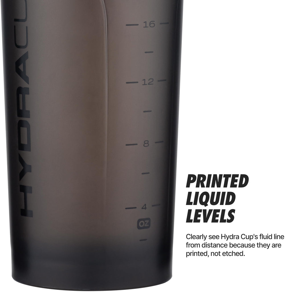 Hydra Cup ProFlow [2 Pack] 28 oz Shaker Bottles for Protein Shakes, Shaker Cups with Ball Blender Whisk, Shaker Bottle with Handle, Travel To Go, BPA Free (Black & Grey, 28oz)