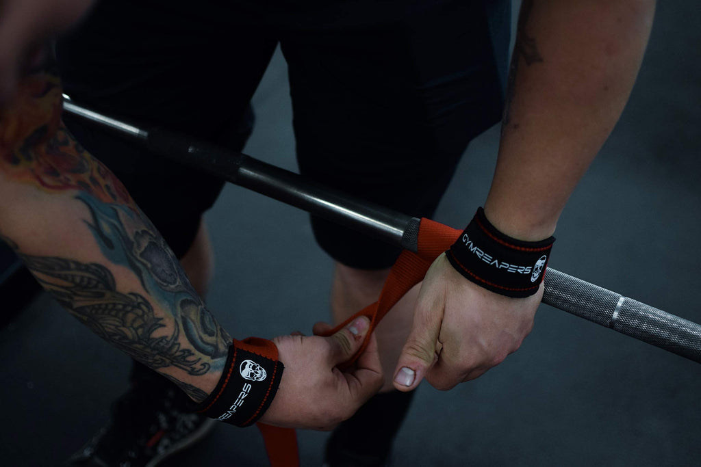 Gymreapers Lifting Wrist Straps for Weightlifting, Bodybuilding, Powerlifting, Strength Training, & Deadlifts - Padded Neoprene with 18 inch Cotton