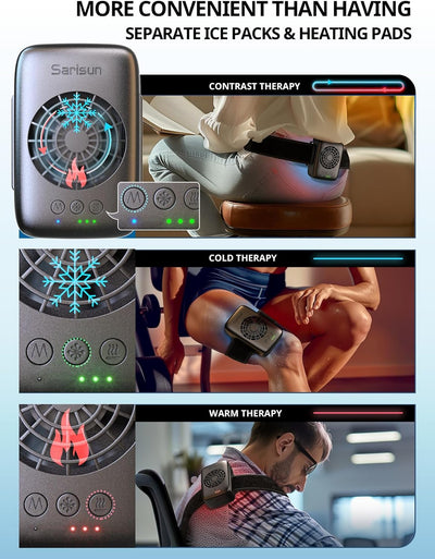 Cold Therapy Machine,Electric Heating Cooling Pad for Pain Relief,Sore Muscle and Joint Recovery for Sports Injuries in Knee,Shoulder, Legs,Cryotherapy,Cold Pad,Gifts for Men