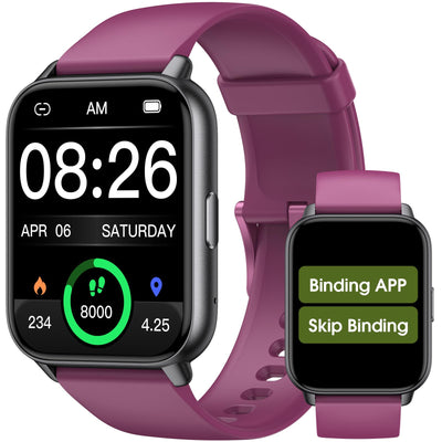 EURANS Smart Watch No App/Phone Required, Long Battery Life Fitness Tracker Watch,HD Screen, Waterproof Activity Tracker with Step Counter for Walking, Pedometer, Calories Tracker for Men Women