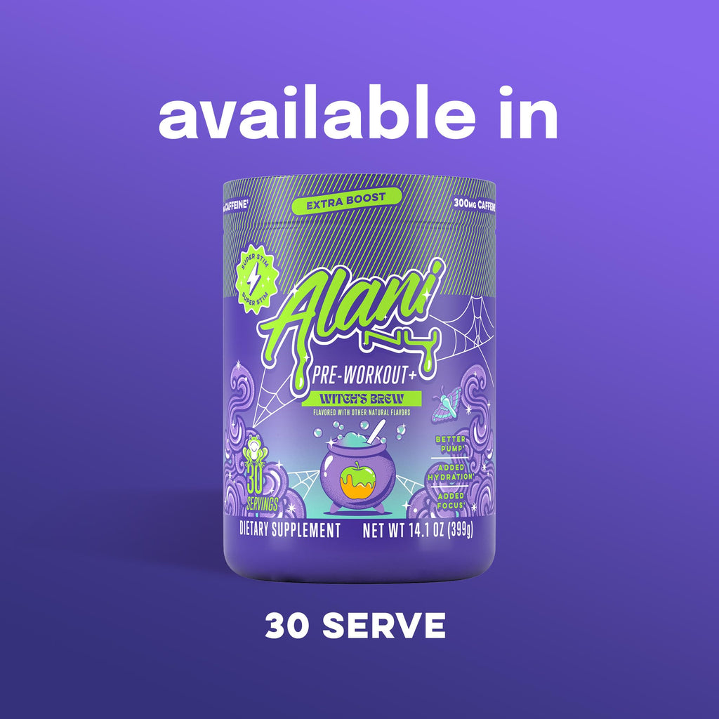 Alani Nu Pre Workout+ Powder Frozen Lemonade, Extra Boost, Sugar Free, 300mg Caffeine, L-Theanine, Beta-Alanine, Citrulline, 30 Servings