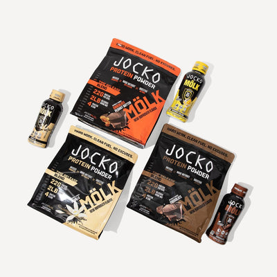 Jocko Mölk 30g Grass Fed Protein Shakes – No Added Sugar Protein Drinks KETO Friendly - Ready to Drink 12 FL Oz (Pack of 12) Banana Cream