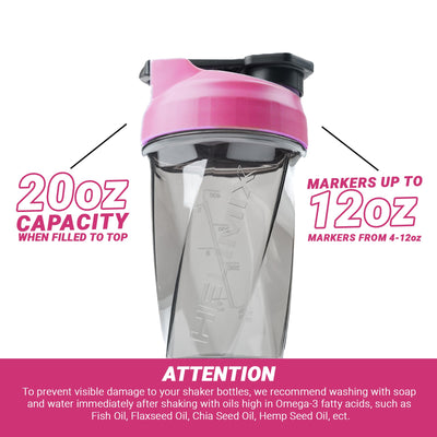 HELIMIX 2.0 Vortex Blender Shaker Bottle Holds upto 28oz | No Blending Ball or Whisk | USA Made | Portable Pre Workout Whey Protein Drink Shaker Cup | Mixes Cocktails Smoothies Shakes | Top Rack Safe