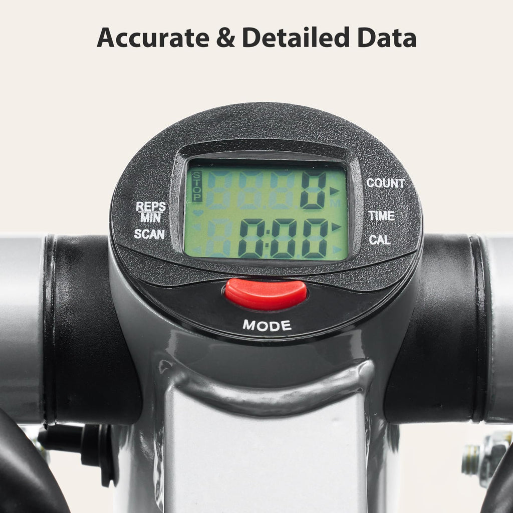 OLIXIS Steppers for Exercise at Home Workout Equipment, Mini Stepper Exercise Machine for Senior Citizens, Twist Stepper with Resistance Bands, Cardio Weight Loss Equipment Home Fitness