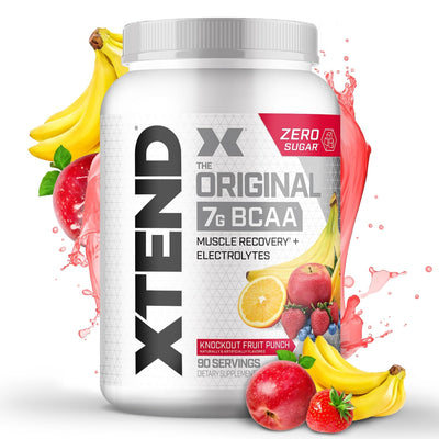 Xtend Original BCAA Powder 7g BCAA and 2.5g L-Glutamine, Sugar Free Post Workout Muscle Recovery Drink with Amino Acids for Men & Women, 30 Servings