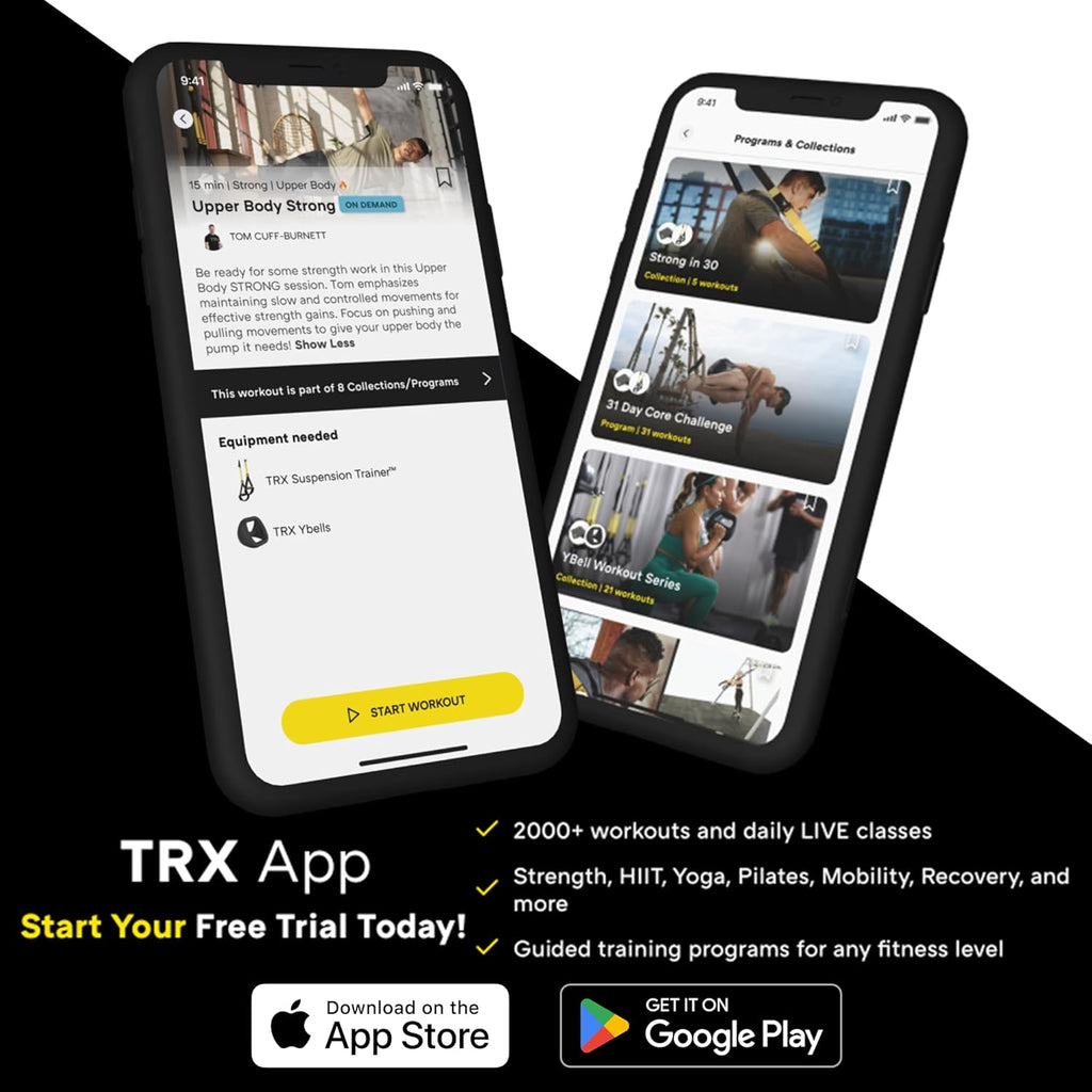 TRX GO Suspension Trainer, At Home, Portable Gym Workout, For Strength Training, Full Body Exercise Equipment