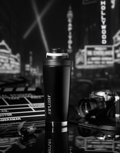 Paradise Shaker Bottle 24 oz, Insulated Stainless Steel Protein Shaker, Dishwasher Safe, with Lid Brush & Protective Boot, Leakproof Twist-Off Chug Cap, Sage Green, Tahoe Mist