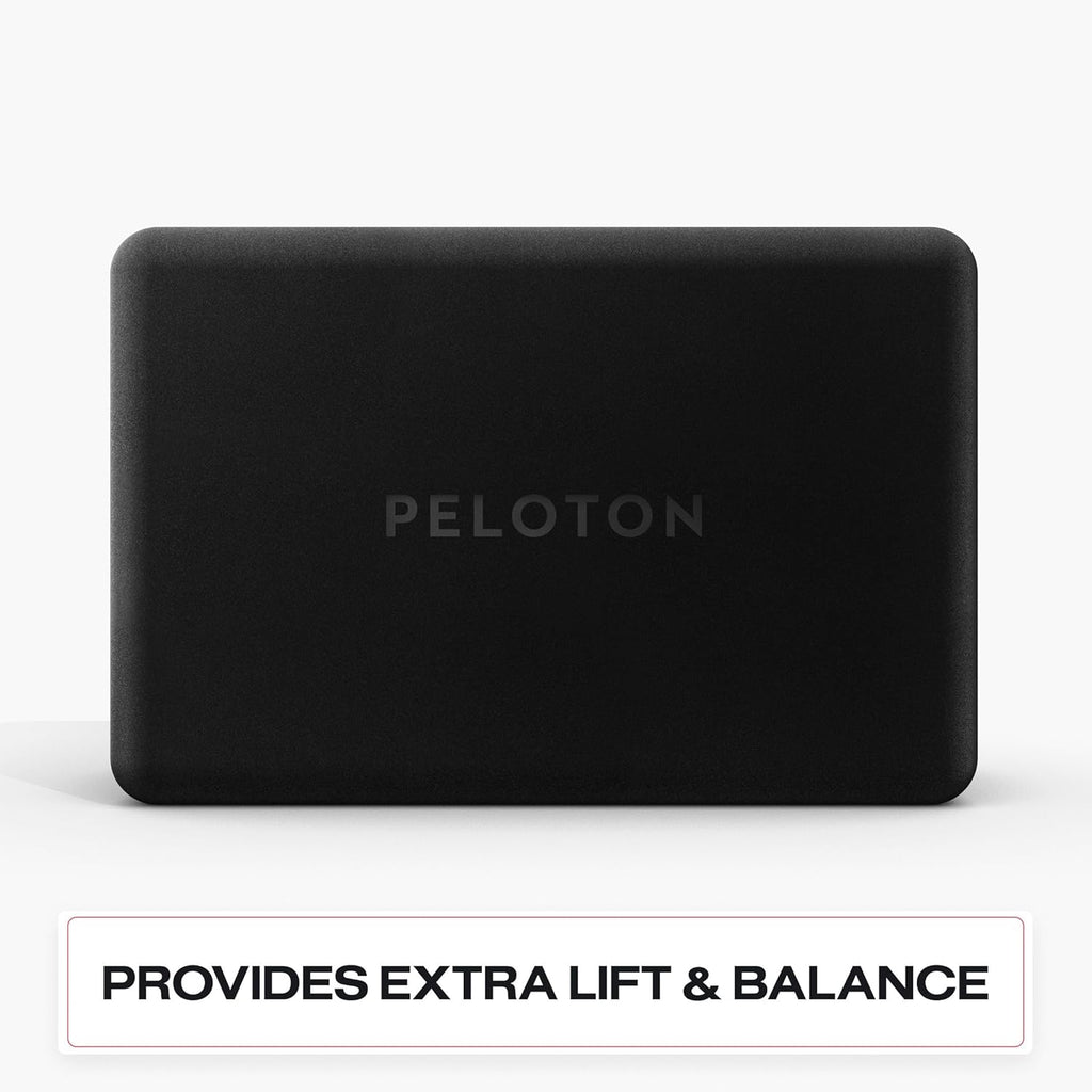 Peloton Yoga Block | Premium EVA Foam Yoga Blocks Available in Set of Two with Curved Edges and Corners, Accessories for Beginner and Advanced Yoga, 9 x 6 x 4 inches, Black/Red