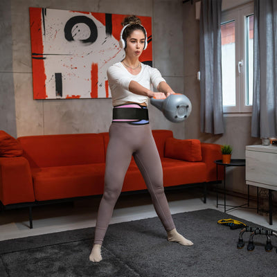 RitFit Weight Lifting Belt - Great for Squats, Lunges, Deadlift, Thrusters - Men and Women - 6 Inch Black/Camouflage